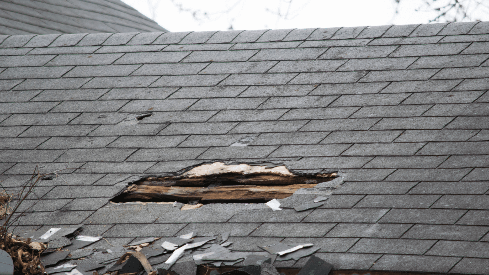 Hole In Roof Leaking Water Houston & Cypress, Texas