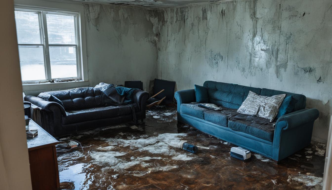 Is it safe to sleep in house with water damage?
